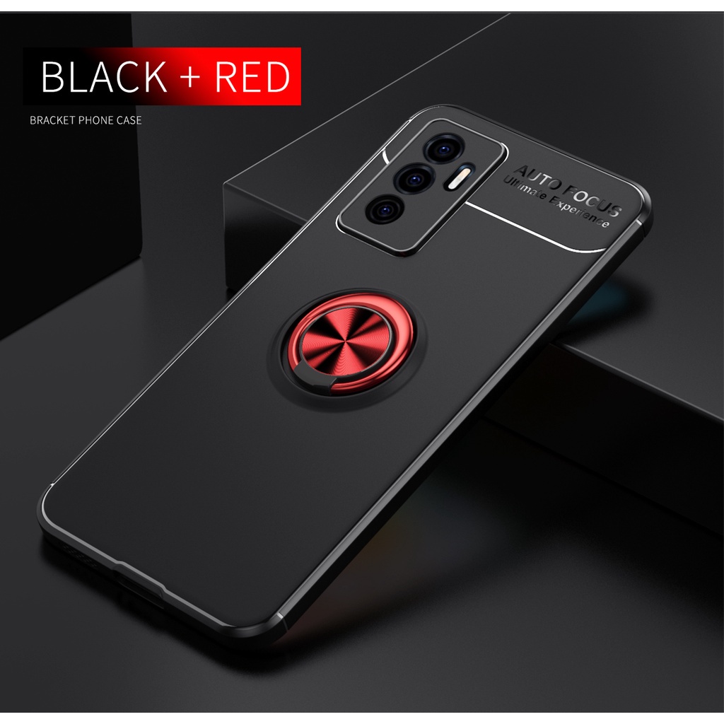 Ốp điện thoại TPU có khuyên nam châm kim loại sang trọng cho VIVO V23e T1 T1x S10 S10 Pro S10e Max