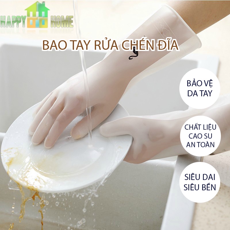 Bao Tay Rửa Chén Cao Su Siêu Dai