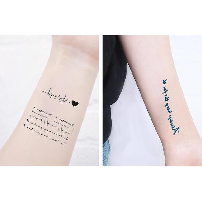 [RẺ VÔ ĐỊCH] Set 30 hình xăm mini tatoo cute dán tạm thời 15 ngày (Mẫu chữ ký)  - Giao ngẫu nhiên