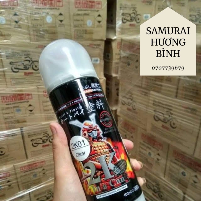 Sơn xịt dành cho xe máy Samurai Bóng cao cấp 2K01