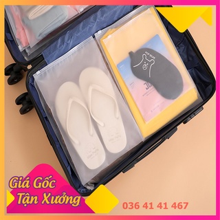 [Kho Xưởng] 100 TÚI ZIP LỤA MỜ - TÚI NHỰA ĐỰNG ĐỒ KHOÁ KÉO DU LỊCH ĐA NĂNG GIÀY DÉP ĐỒ