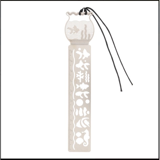 Thước Vẽ Trang Trí Ruler Bookmark - Fishbowl