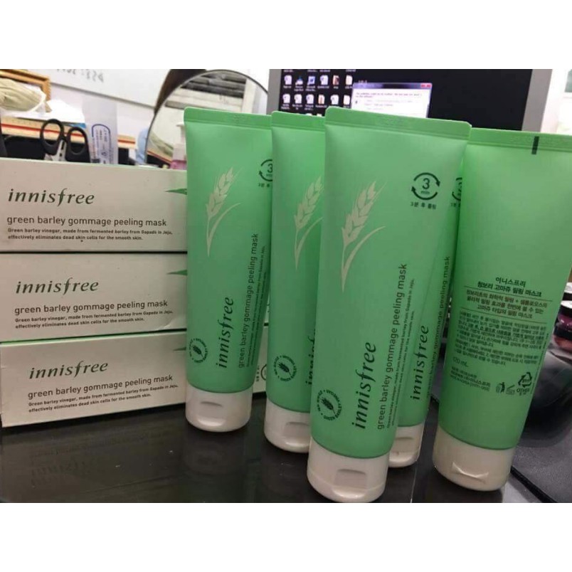 Tẩy da chết innisfree Innisfree Green Barley Gommage Peeling Mask 120ml