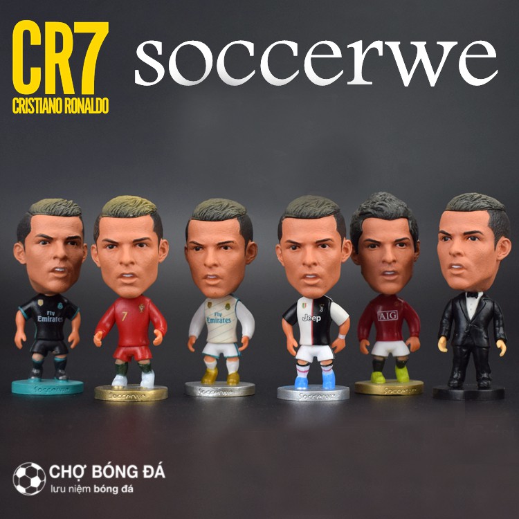 Tượng cầu thủ bóng siêu sao Ronaldo Cr7 cao 6,5cm dành tặng cho fan bóng đá