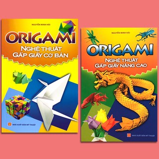 Sách - Origami - Nghệ Thuật Gấp Giấy Cơ Bản + Nâng Cao (Bộ 2 Quyển)