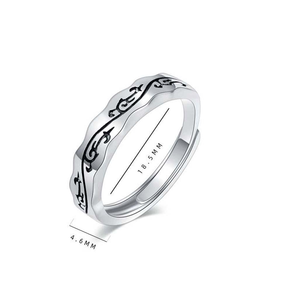 Nhẫn Họa Tiết Rồng Đơn Giản Cá Tính|Nhẫn Đeo Tay Phong Cách Hip Hop Trung Hoa Cá Tính Cho Nam