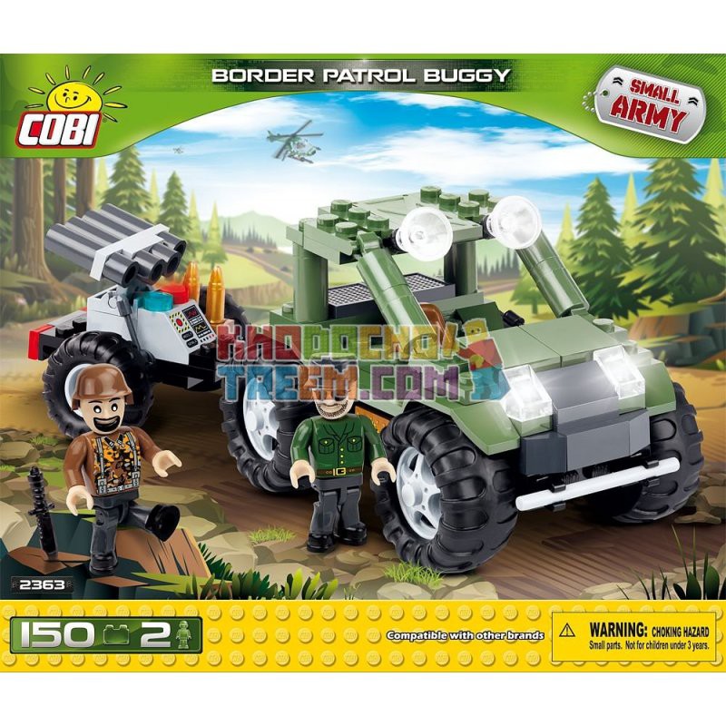 đồ chơi COBI 2363 XẾP HÌNH KIỂU LEGO XE TUẦN TRA BIÊN GIỚI 150 KHỐI