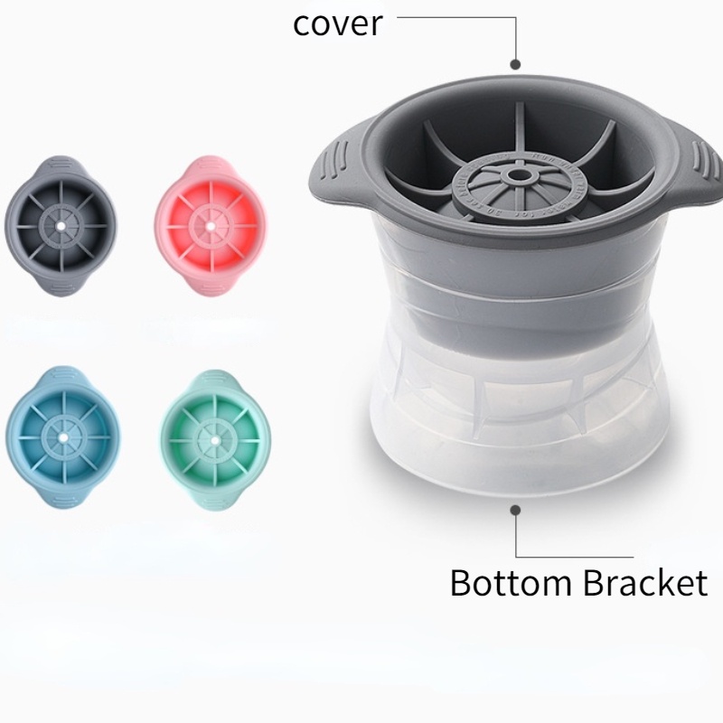 Khuôn Silicone Làm Nước Đá/Sô Cô La Hình Cầu 3D DIY