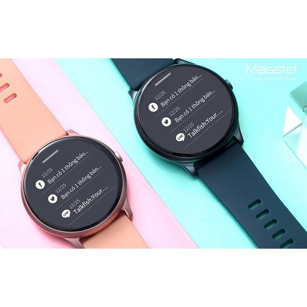 Smartwatch Masstel Dream Action - [Tặng combo 3 miếng dán màn hình] Đồng hồ theo dõi vận động, nhịp tim, chống nước IP68