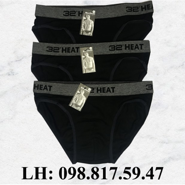  Quần lót tam giác Nam cotton 100% thông hơi 32 HEAT cao cấp