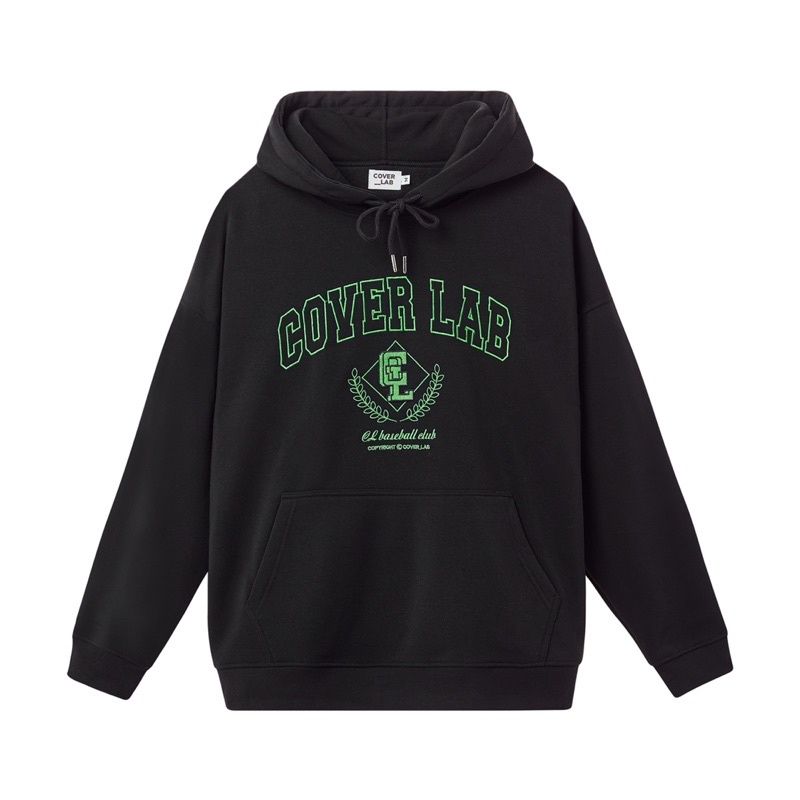 ÁO HOODIE COVER LAB MÀU ĐEN - HOẠ TIẾT THÊU