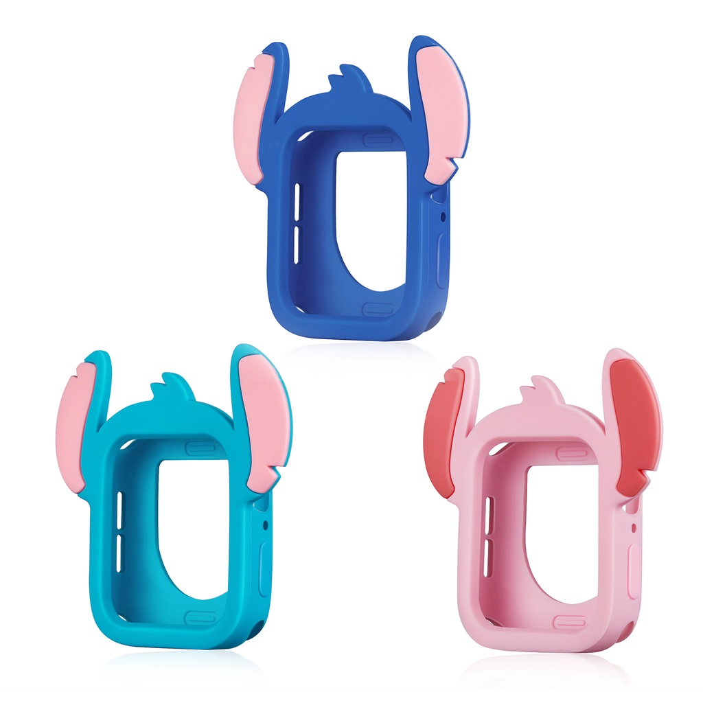 Ốp Bảo Vệ Bằng Silicone Hình Stitch Hoạt Hình Cho Apple Watch Series 7 SE 6 5 4 IWatch 40mm 41mm 44mm 45mm