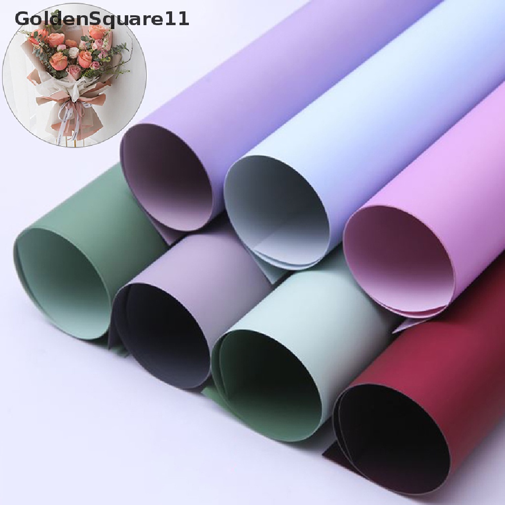 Set 20 Giấy Gói Hoa Hai Tông Màu Chống Thấm Nước Goldsquare11