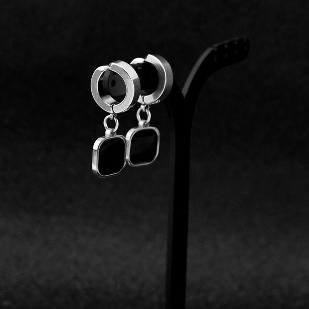 Bông Tai Dáng Dài Hình Vuông Phong Cách Hip Hop Thời Trang Cho Nam Và Nữ VANES1