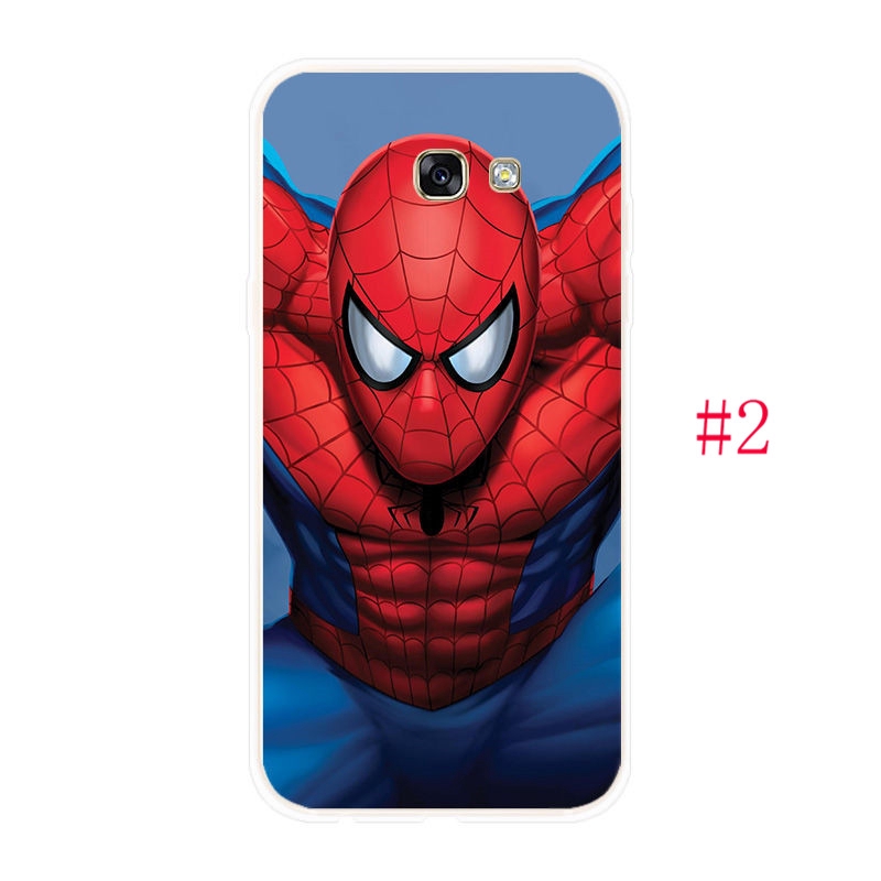 Ốp Điện Thoại Tpu Dẻo Họa Tiết Spiderman Iron Man Độc Đáo Thời Trang Cho Samsung Galaxy A3 A5 A7 2016 2017