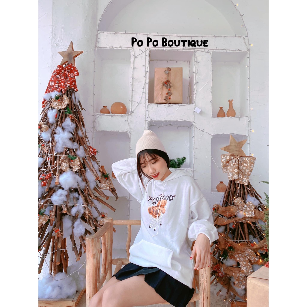 Áo khoác hoodie nam nữ form rộng có mũ 2 lớp The Delia áo khoác nỉ nữ form rộng gấu unisex KNN50 | BigBuy360 - bigbuy360.vn