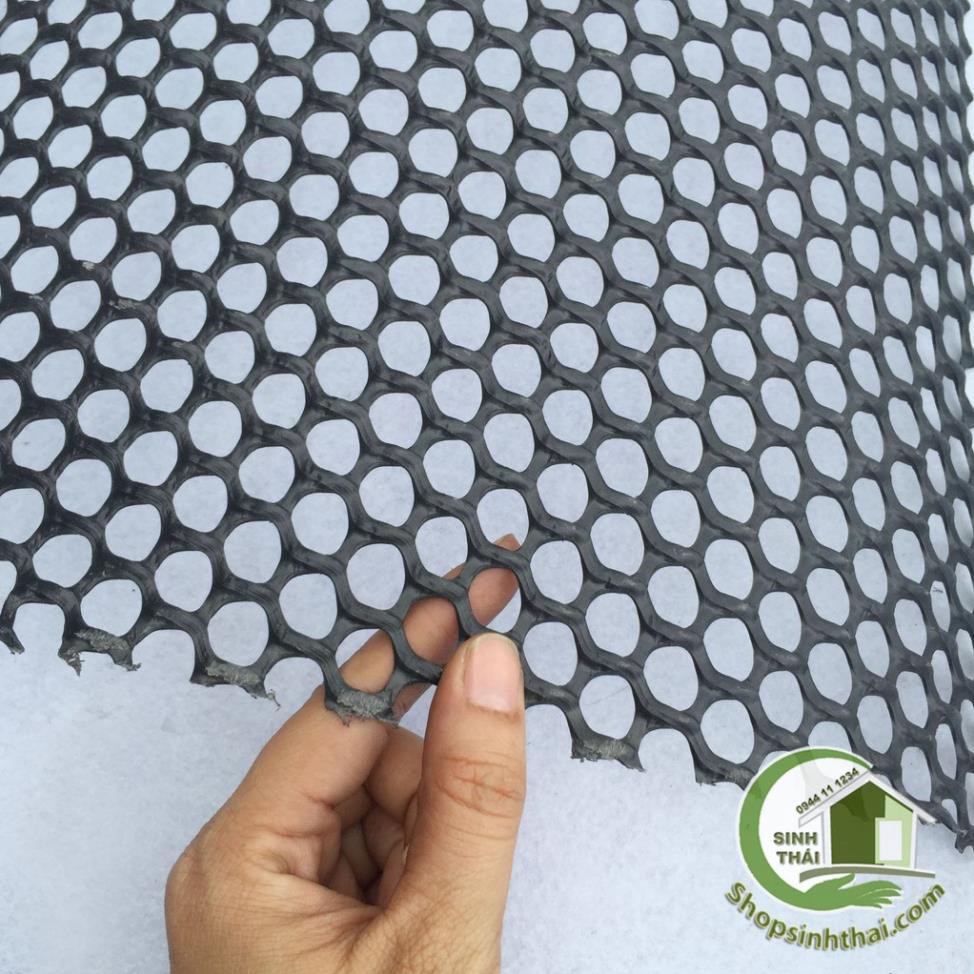 Lưới nhựa mắt cáo màu đen -  - lưới lỗ tròn làm hàng rào, làm chuồng, che chắn côn trùng, gia súc