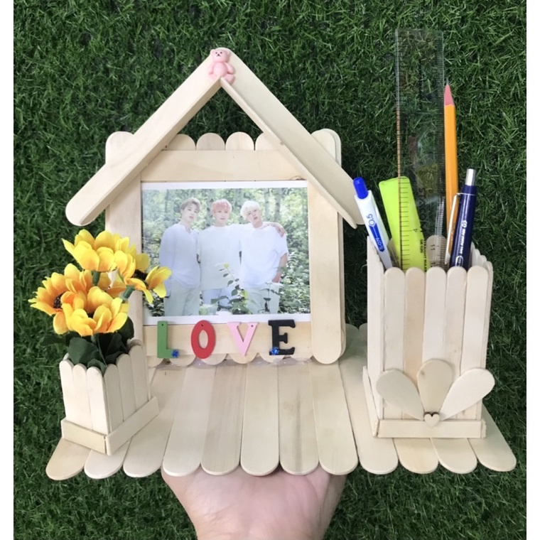 Cắm bút Handmade bằng que kem