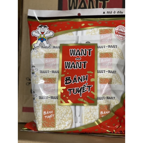Bánh tuyết want want gói 84g