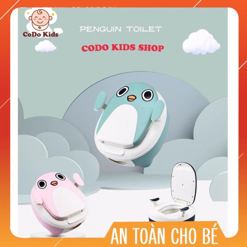 Bô Cho Bé Tiện Lợi, Bô Vệ Sinh Cho Bé Cao Cấp Siêu Bền Hình Chim Cánh Cụt