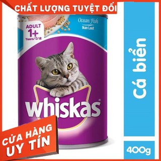 pate mèo lon Whiskas 400g vị cá biển