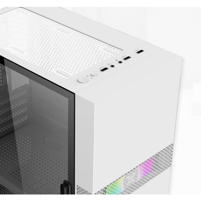 Vỏ Case Xigmatek Fadil 1F White M-ATX, TẶNG 1 FAN LED new chính hãng