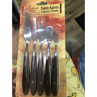 Bộ 5 dao chà láng mini trang trí bánh