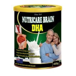 [Hộp 400g] Sữa Bổ Não Nutricare Brain DHA Bổ Não, Cải Thiện Trí Nhớ, Giúp Lưu Thông Máu Não, Giảm Rối Loạn Tiền Đình