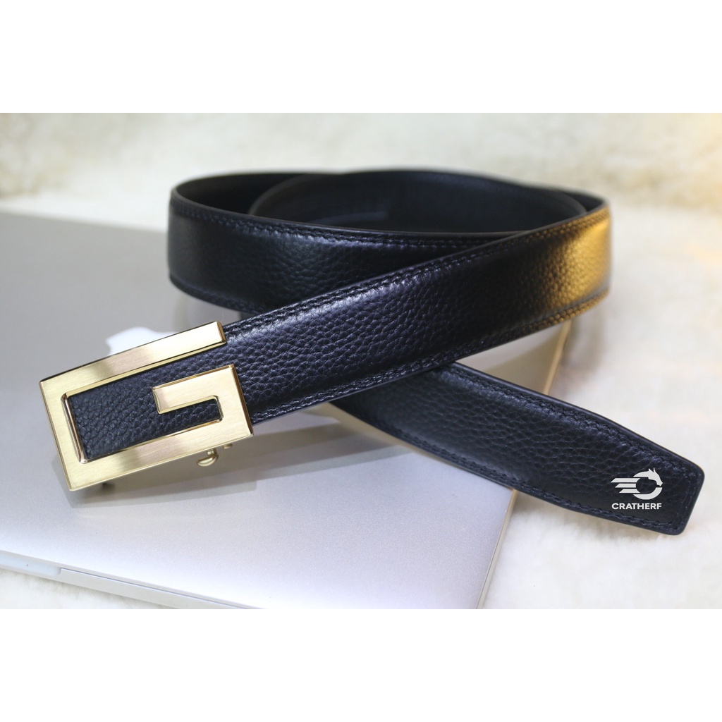 Dây nịt nam - Thắt lưng nam da cao cấp CRATHER MTA005GN