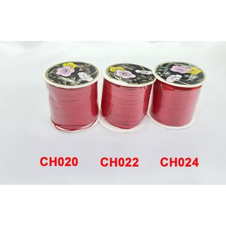 Cuộn dây vải thun màu đỏ đan vòng