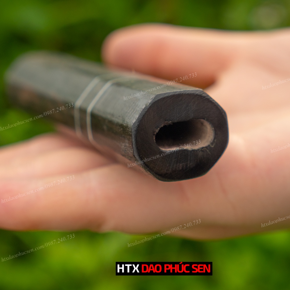 Cán dao Nhật bát giác gỗ mun - CN02