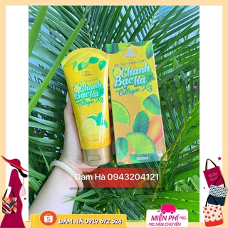 Tẩy tế bào chết Lemon Chanh Bạc Hà Collagen x3