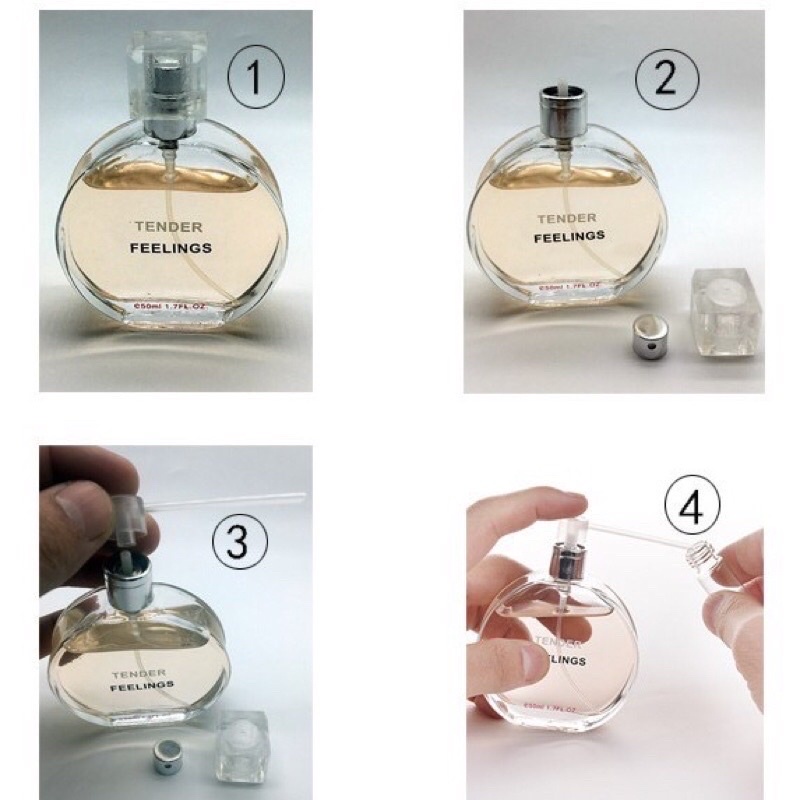 Rẻ Vô Địch Chai Chiết Nước Hoa Thuỷ Tinh 10ml Hình Trụ Vuông hàng loại 1