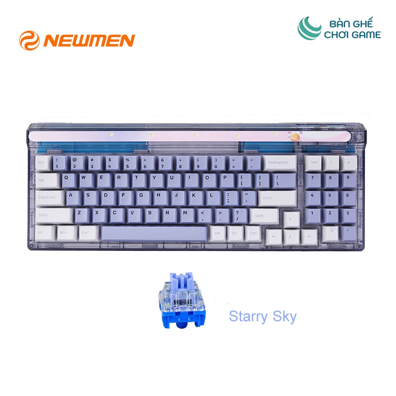 Bàn phím cơ không dây Newmen GM780 Nebula Gasket - Hàng chính hãng