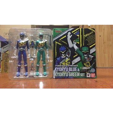 MÔ HÌNH CHÍNH HÃNG SHF ZYUDEN SENTAI KYORYUGER KYO LIU BLUE AND GREEN SET