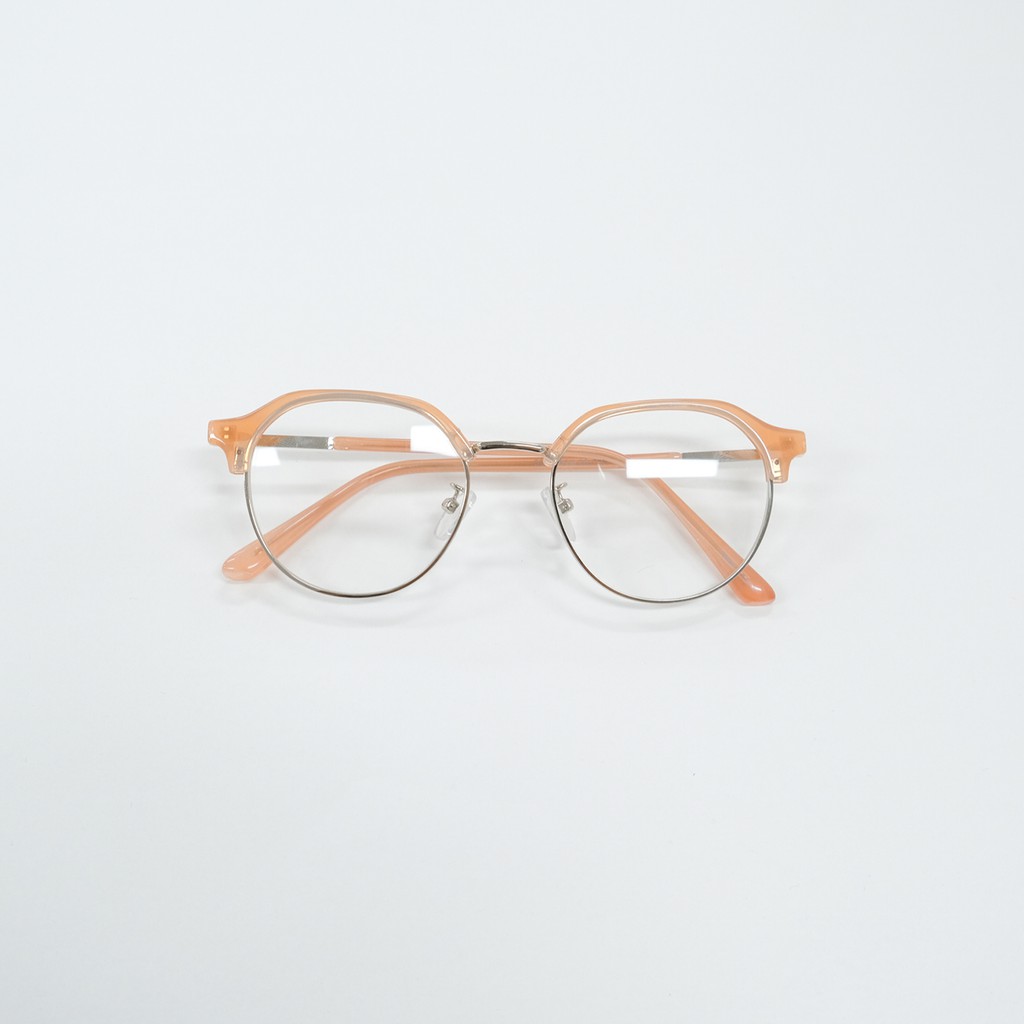 [gwilee] half steel frame glasses - Kính nửa gọng trên (2 màu) (gọng kính cận)