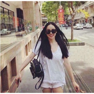 A19 Áo phông cổ tim trơn Hit Hot