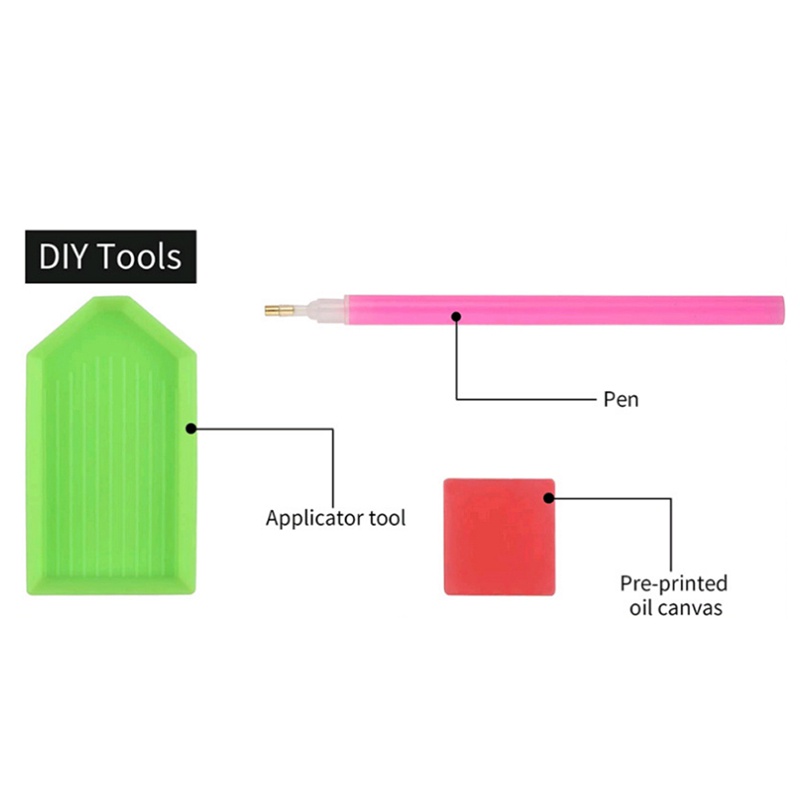 Tranh đính đá kim cương toàn bộ 5D DIY hình hoa lily