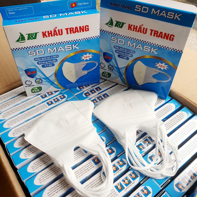 Khẩu trang y tế 5D MASK Hộp 10 chiếc - Hàng chính hãng