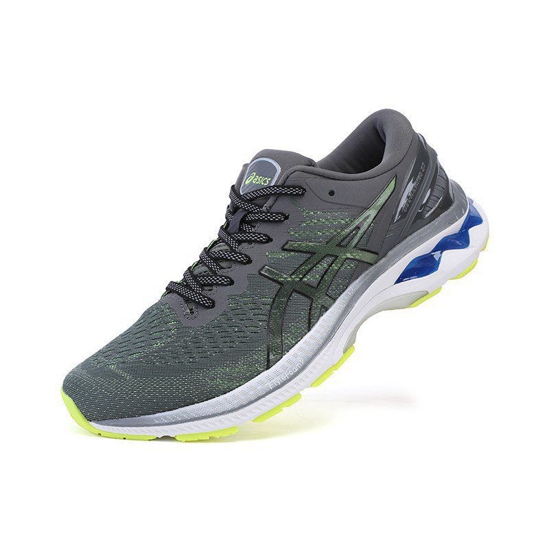 Giày Chạy Bộ Nam ASICS K27 Hấp Thụ Sốc Màu Xanh Lá Dạ Quang