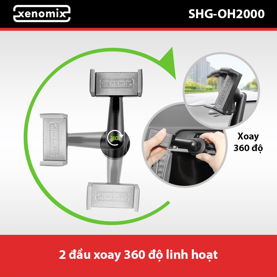 [Mã BMBAU50 giảm 10% đơn 99k] Giá Đỡ Điện Thoại Gắn Khe Ổ CD XENOMIX SHGOH2000 Nhập Khẩu Chính Hãng