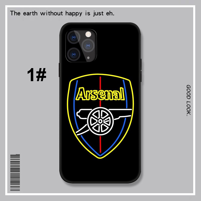 Ốp điện thoại mềm in hình logo đội bóng Arsenal LU135 thích hợp cho iPhone XR X Xs Max 7 8 6s 6 Plus 7+ 8+ 5 5s SE 2020