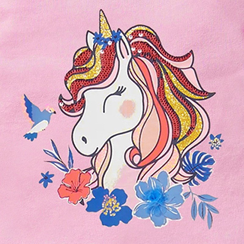 Áo thun hè cotton Little Maven hồng pony hoa LM52081 cho bé gái 2-8 tuổi Mẫu mới 2022 - Little Maven Official Store