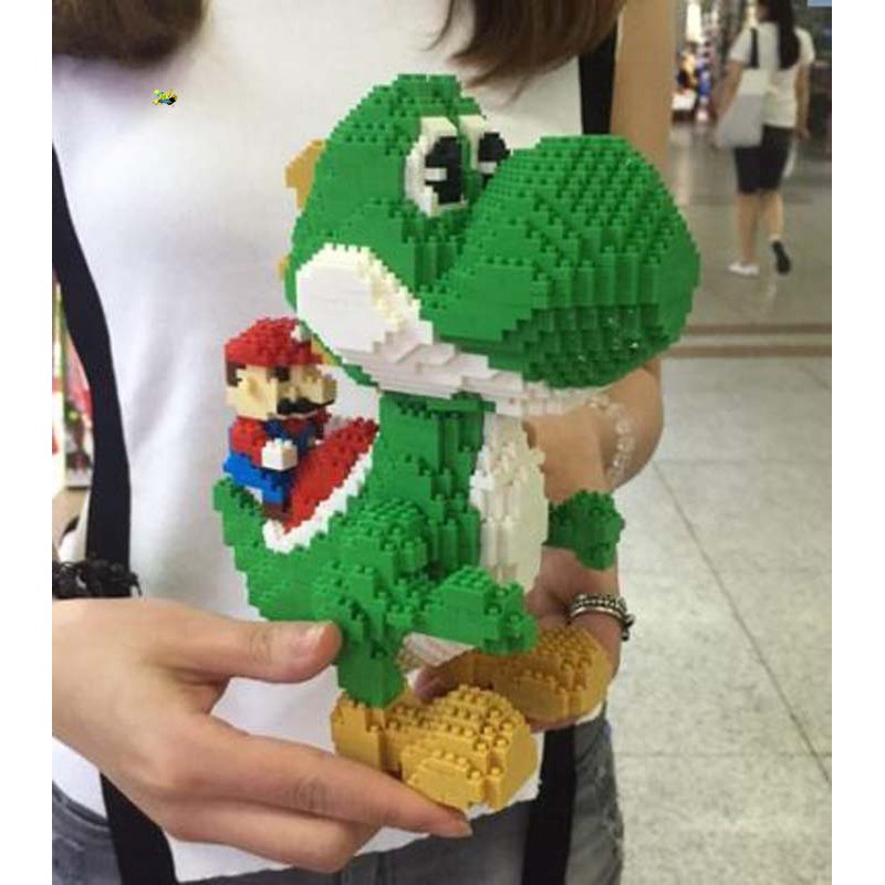 (33cm ) mô hình lắp ráp 3d Khủng long mario dễ thương quà tặng sinh nhật trẻ em, quà tặng bạn trai bạn gái 10xtimes