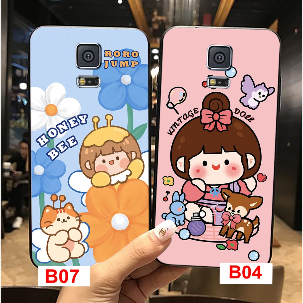 ỐP LƯNG SAMSUNG S4/S5/NOTE3/NOTE4 IN HÌNH BÉ GÁI TÓC NGẮN SIÊU ĐÁNG YÊU