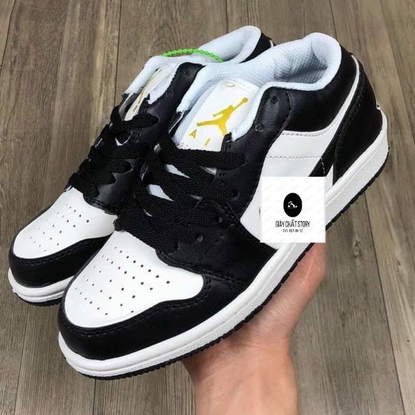 Giày sneaker giày jordan cổ thấp  full box bill  Giày jordan đen trắng thấp cổ đủ size nam nữ hot trent