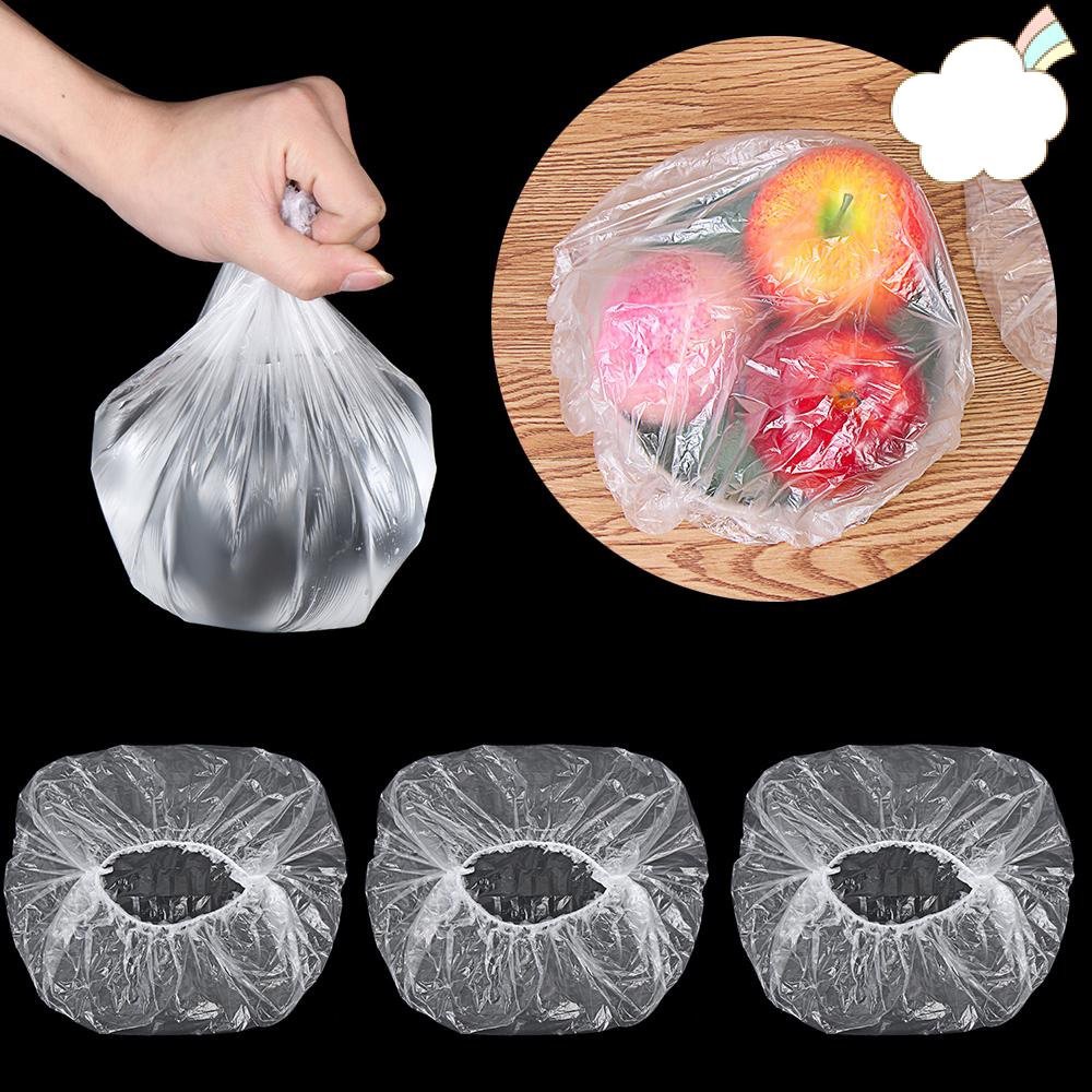 Màng bọc thực phẩm co giãn siêu dai có chun hình túi Gấu set 100 chiếc