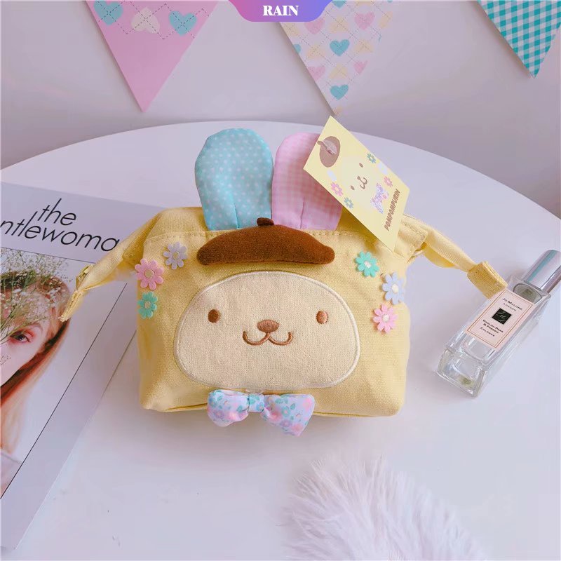 Túi Đựng Mỹ Phẩm Sức Chứa Lớn Họa Tiết Hoạt Hình Sanrio Cinnamoroll My Melody Hello Kitty