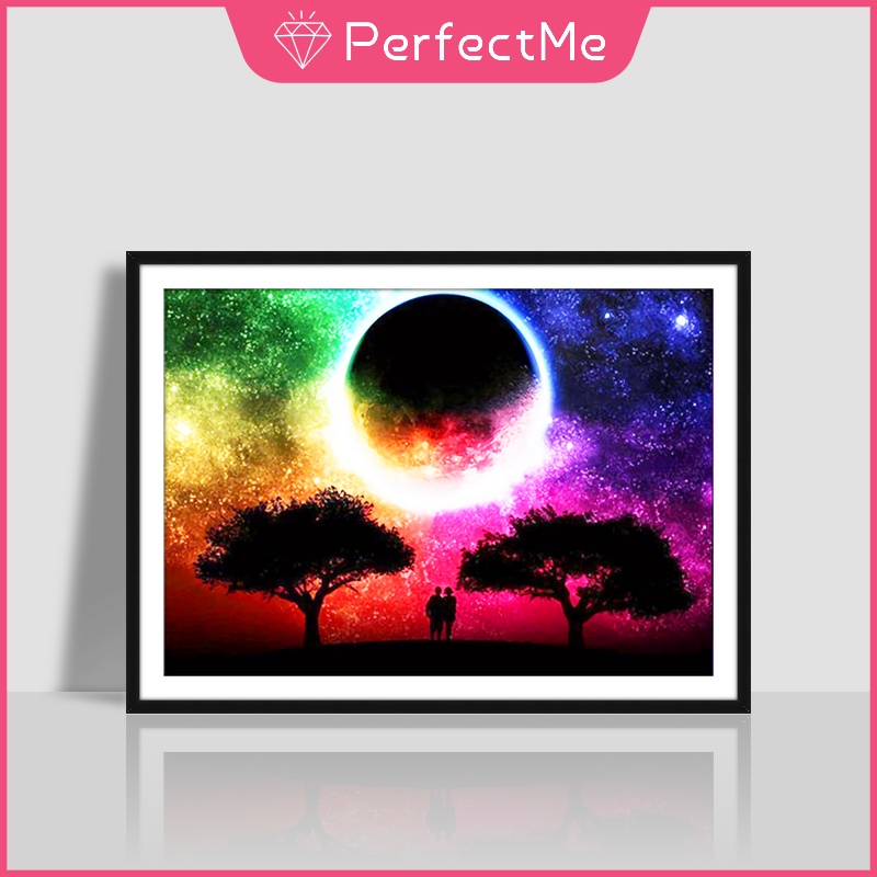 Bộ Tranh Đính Đá 5D Họa Tiết Bầu Trời Đầy Sao Độc Đáo DIY Dùng Trang Trí Nhà Cửa