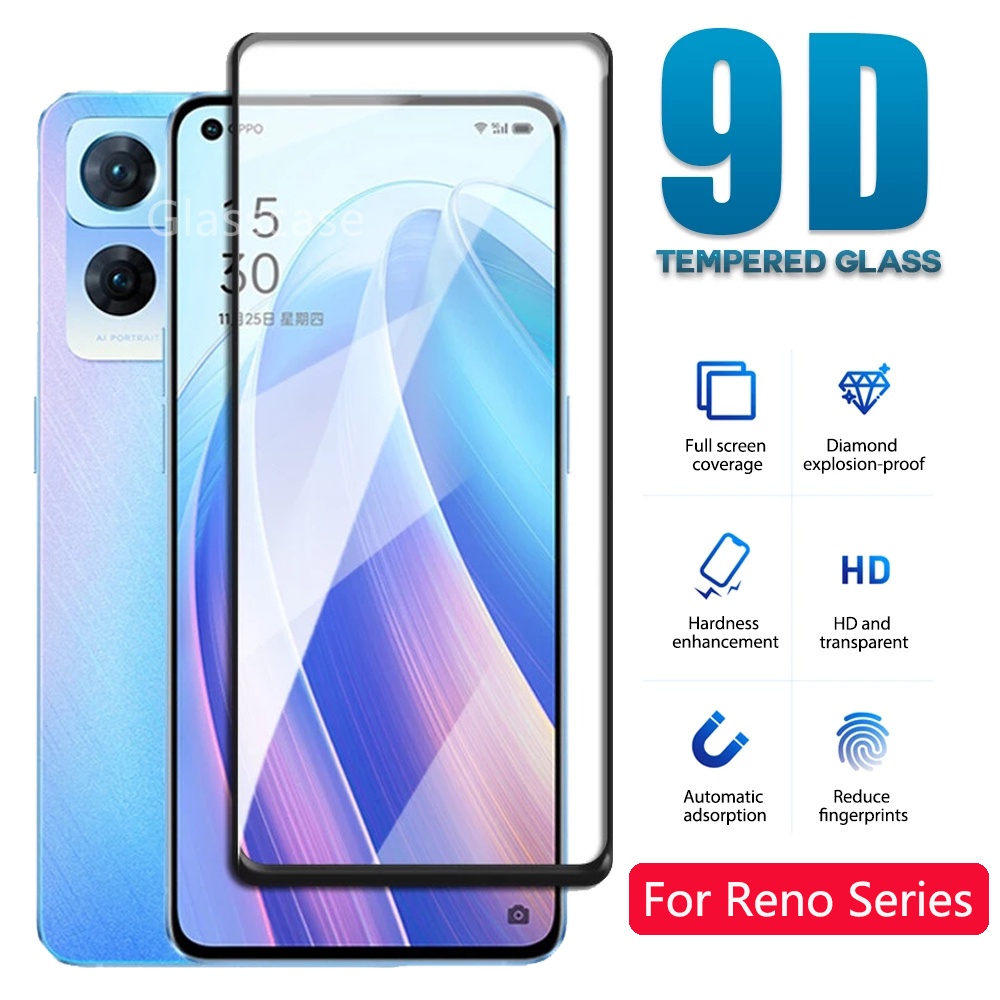 Kính Cường Lực Bảo Vệ Màn Hình Cho Oppo Reno 7 4 5 3 2 4Z 4F 6Z 2Z 2F 5Z 5F Pro Reno7 Reno6 Reno5 Re